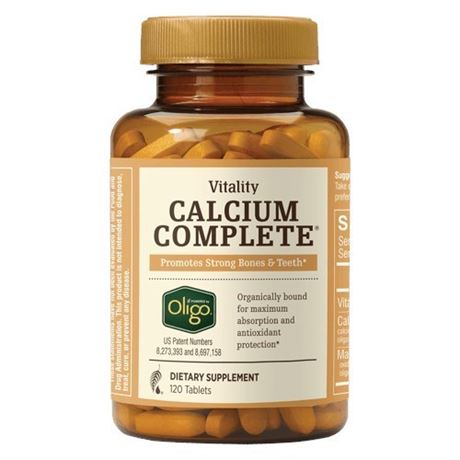 Vitality Calcium Complete 120 tablets  12/24