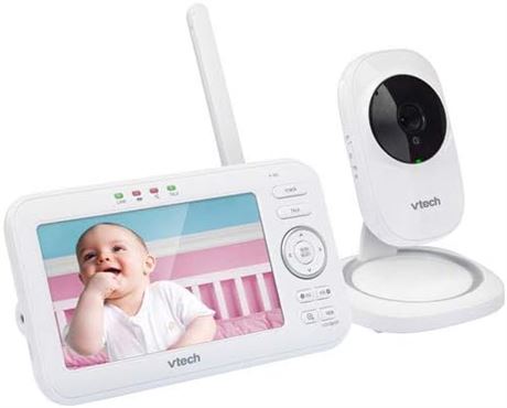 VTech Vm5251 5" LCD Video Baby Monitor With Camera And Audio, Night Vision