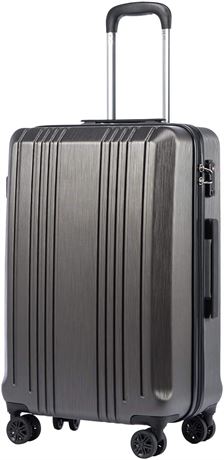Medium 24" Coolife Luggage Expandable Suitcase PC+ABS with TSA Lock Spinner