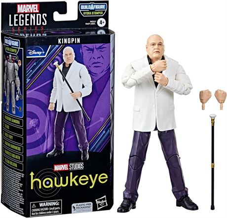 Marvel Legends Series Kingpin, Hawkeye Collectible 6-Inch Action Figures