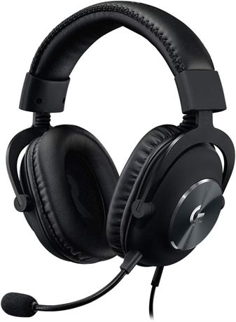 Logitech G Pro X Wired Gaming Headset: Detachable Microphone, DTS 7.1, 50mm