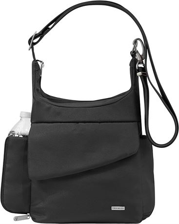 Travelon Anti-Theft Classic Messenger Bag, One Size, Black