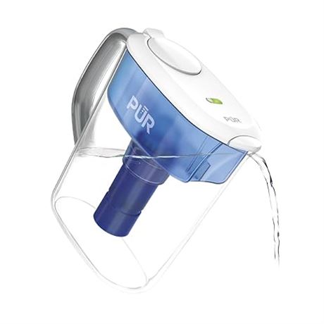 PUR Plus 11-Cup Water Filter Pitcher with 1 Genuine PUR Plus Filter