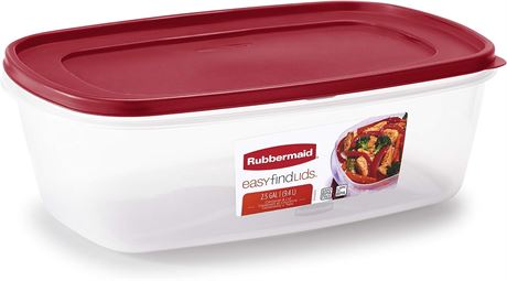 Rubbermaid Easy-Find Lids Food Storage Container, 2.5-Gallons