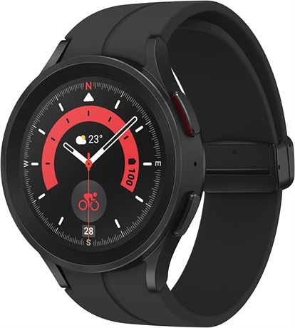 Samsung Galaxy Watch5 Pro 45mm BT Black Titanium, Heart Monitor, Workout Trackin