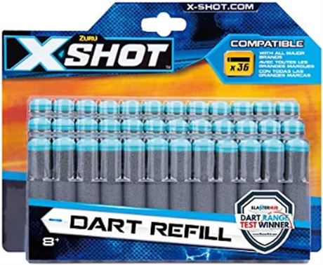 Zuru 10012792 X-Shot Refill Darts, Sports Toy, Pack of 30