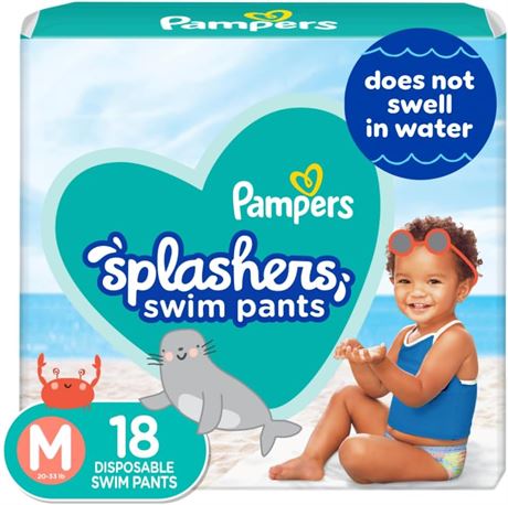 MED Pampers Splashers Swim Diapers 18 Count