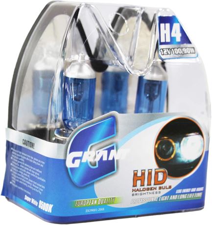 GRANTHeadlight Bulb, 12V, 90W, Super White Halogen bulbs, 5500K (H4 90W)