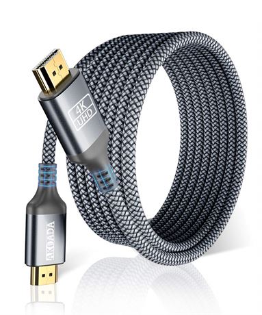 4K HDMI Cable 25ft, AkoaDa Braided HDMI Cable, High Speed HDMI Cables 2.0