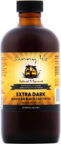 Sunny Isle Jamaican Black Castor Oil, Extra Dark, 8 Oz