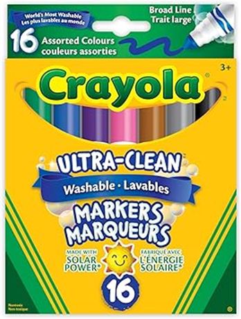 Crayola 16 Washable Broad Line Colossal Markers Arts & Crafts