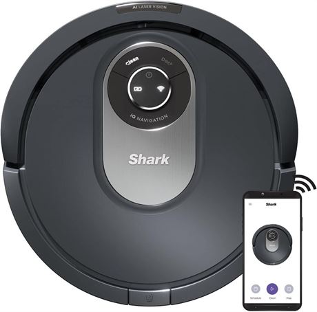 Shark AI Robot Vacuum with IQ Navigation, Home Mapping, NEEDS BATTERY