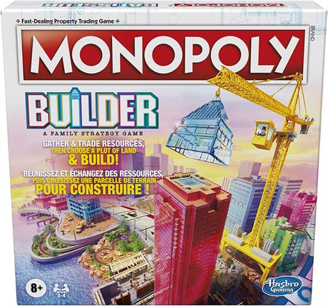 Hasbro Monopoly Builder Board Game, Strategy Game