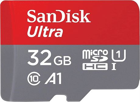 SanDisk 32GB Ultra microSDHC UHS-I Memory Card with Adapter - 120MB/s, C10, U1