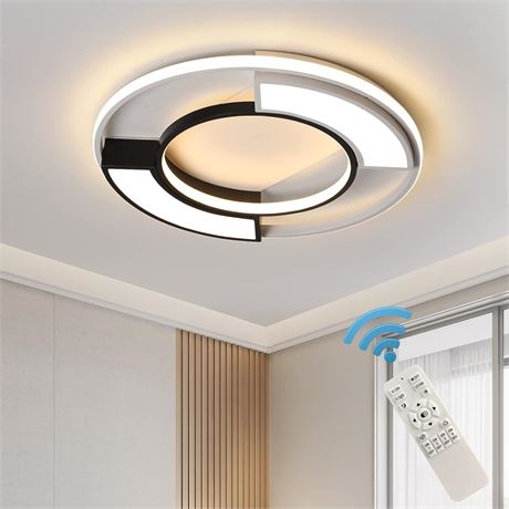 Oninio Dimmable Ceiling Light Fixture,45W Modern LED Ceiling Lamp with Remote