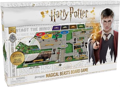 Pressman Harry Potter Magical Beasts Game, Multi-Color, 5"
