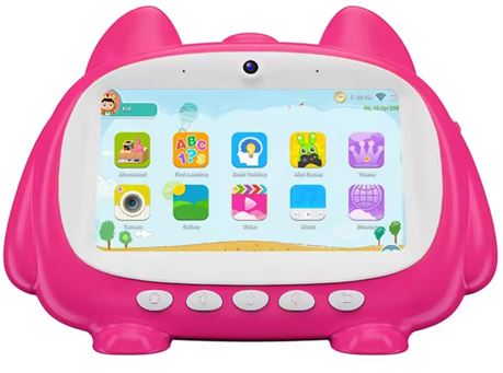 16GB cheap A33 32Bit children kids tablet pc 7inch, Speaker and mic(Pink)