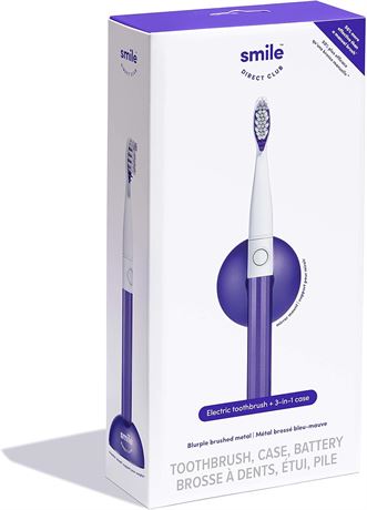SmileDirectClub Electric Toothbrush with 3-in-1 Travel Case, Mirror Mount