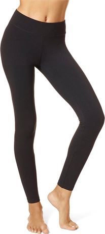 XL - Hue Womens Ultra Leggings with Wide Waistband Pants, Black