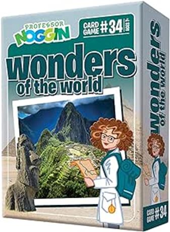 Professor Noggin's Wonders of The World Trivia Card Game - an Educational Trivia