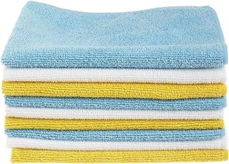 36pk Basics Microfiber Cleaning Cloth, Non-Abrasive, Reusable and Washable