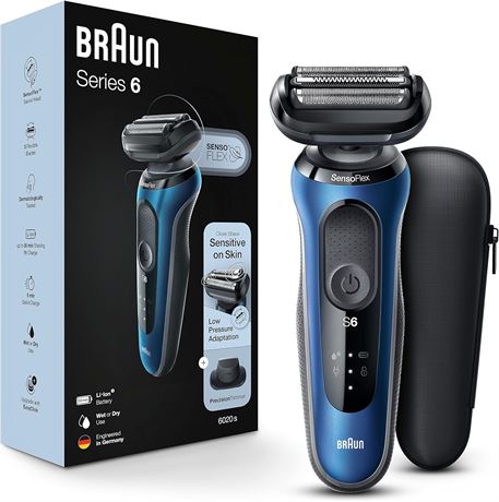 Braun Series 6 6020s Electric Razor for Men With Precision Trimmer, Wet & Dry
