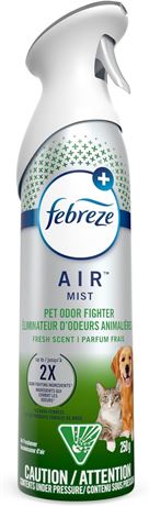 Febreze AIR Pet Odor Defense Air Freshener Spray, Fresh Scent (1 Count, 250 g)