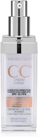 Marcelle CC Cream SPF 35, Medium to Dark, Complete Correction, Tinted Moisturize