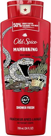 Old Spice Body Wash for Men, MambaKing, Long Lasting Lather, 709 ml