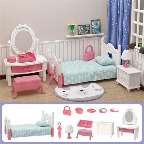 Xugoox Dollhouse Furniture Set