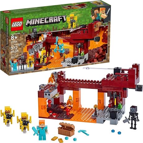 LEGO MinecraftThe Blaze Bridge 21154 Building Kit (370 Piece)