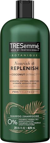 828ml TRESemmé Botanique Nourish, Replenish Shampoo for dry hai, Coconut Extract