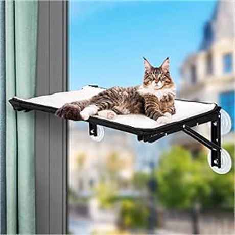 Sunhoo Cat Hammock Window Perch Seat Foldable Kitty Bed Metal Frame