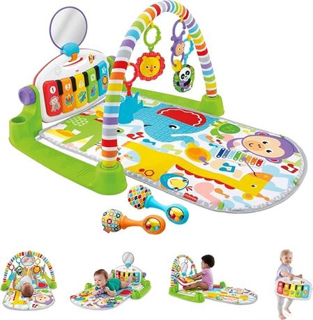 Fisher-Price Baby Playmat Deluxe Kick & Play Piano Gym & Maracas