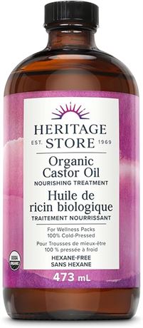 Heritage Store – Organic Castor Oil | 100% Organic & Cold-Pressed | For Wellness