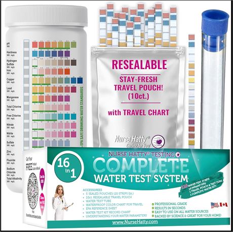 16in1 Premium Drinking Water Test Strips System