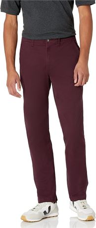 34W x 28L  Essentials Men's Athletic-Fit Casual Stretch Chino Pant