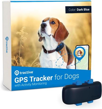 Tractive Waterproof GPS Dog Tracker - Location & Activity, Unlimited Range