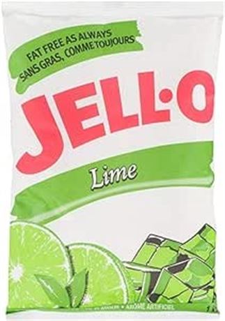 Jell-O Cherry Gelatin, 1kg Lime Flavour