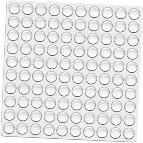 Dampone Cabinet Door Rubber Bumpers 100 Pcs Self Adhesive Sound Dampening Clear