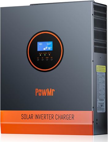 Off-Grid 5000W Solar Inverter Pure Sine Wave 110V AC, Power Inverter Built-in