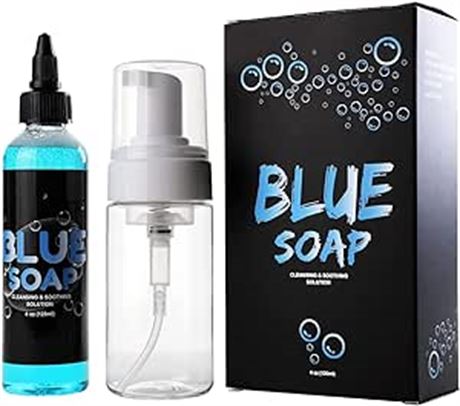 STIGMA Tattoo Blue Soap 4OZ with Foaming Bottle 100ml Cleaning Soothing Healing