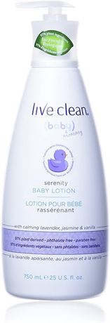 Live Clean Baby & Mommy, Serenity Body Lotion, 750ml