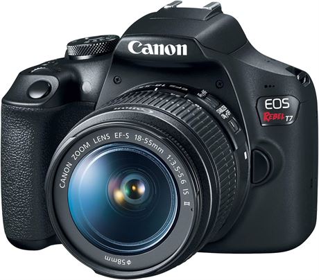 Canon EOS Rebel T7 EF-S DSLR Camera with 18-55mm Lens, Built-in Wi-Fi