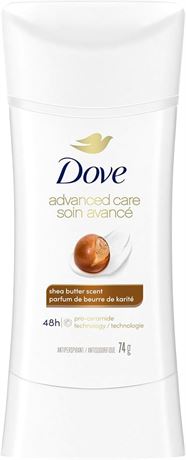 74g Dove Advanced Care Antiperspirant Deodorant for Women Shea Butter Scent