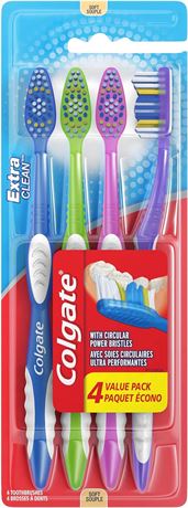 Colgate Soft Toothbrush Value 4 Pack