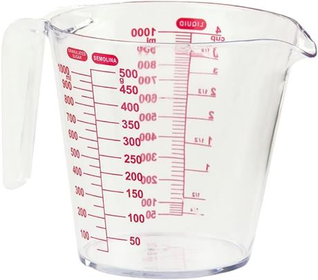 HOME BASICS Plastic 1 L Kitchen Measuring Cup