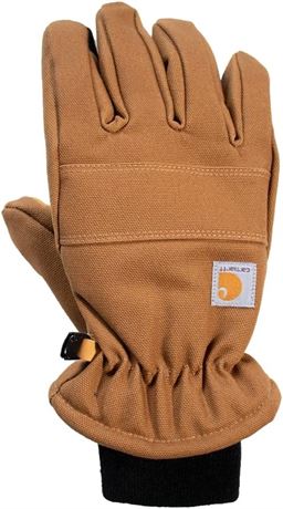 Lrg Carhartt Insulated Duck/Synthetic Leather Knit Cuff GloveCold Weather Gloves