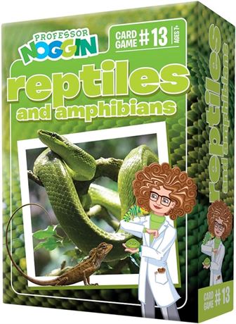 Outset Media Professor Noggin's Reptiles and Amphibians Trivia Card Game