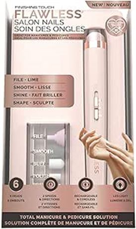 Finishing Touch Flawless Salon Nails - Total Manicure & Pedicure Solution, Rose